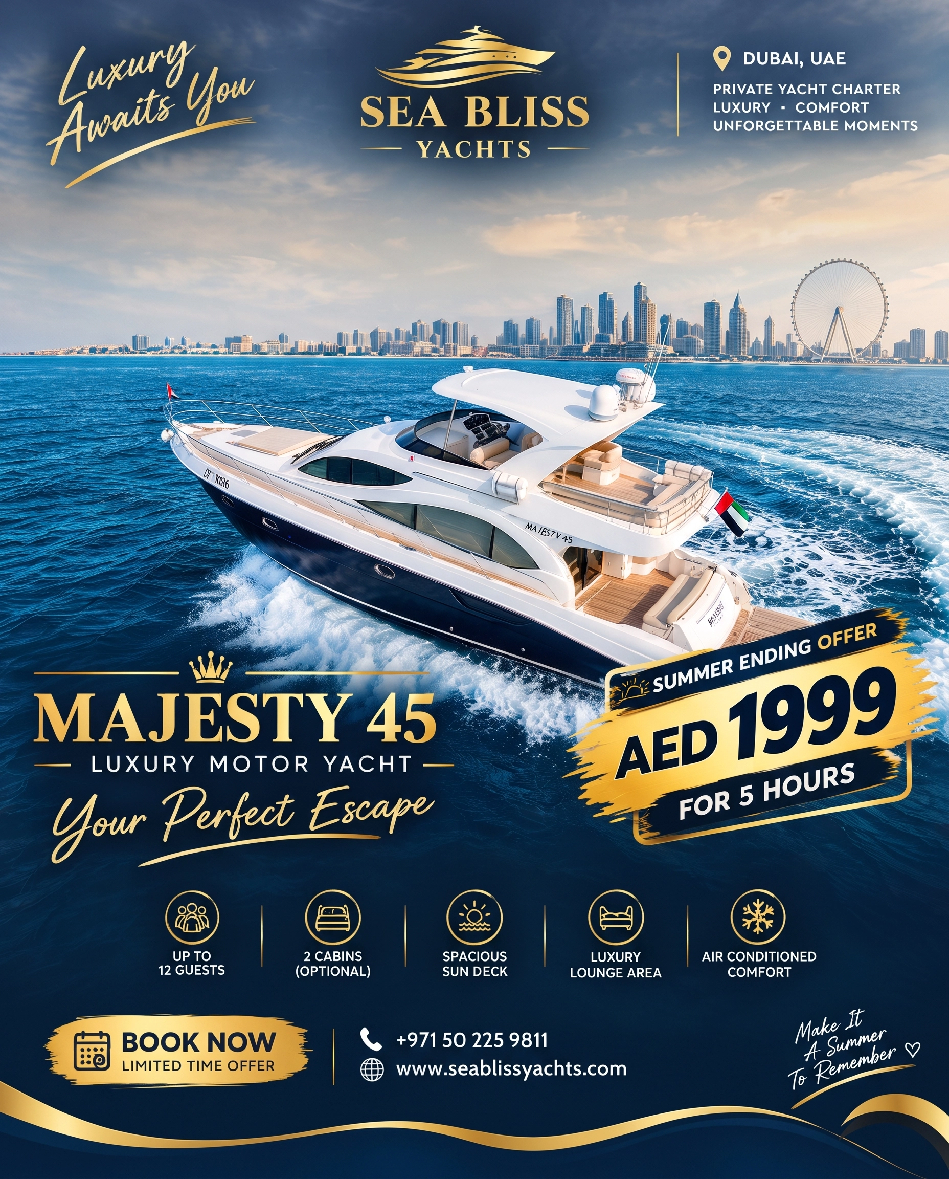 Dubai Yacht Offer